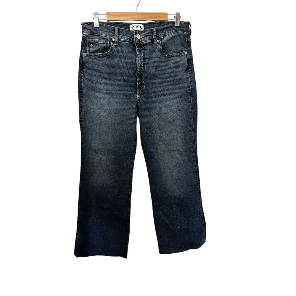 Anthropologie ETICA ANYA HIGH RISE MODERN FLARE in NORTHPORT Size 31 NEW - Picture 3 of 7
